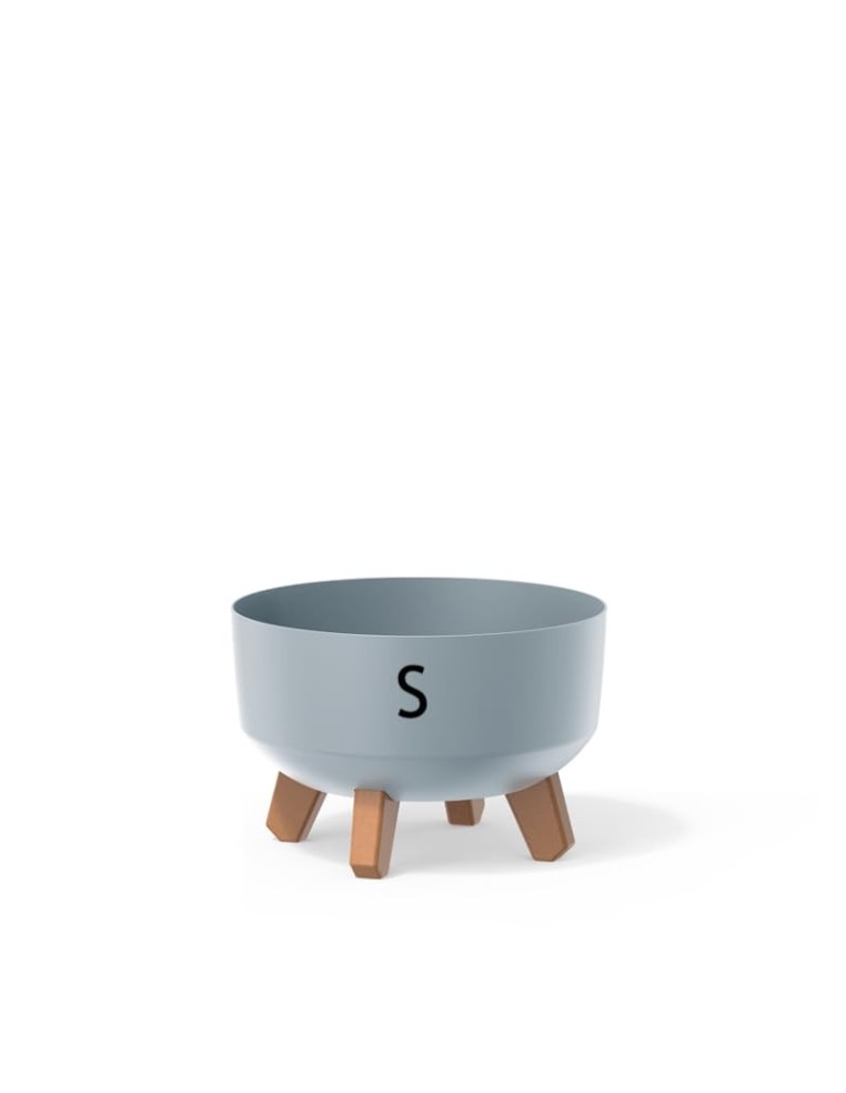 Vasque ronde sur pieds Ø23 × 16 cm mate, 3,8 L – Gris | Töpferkönig