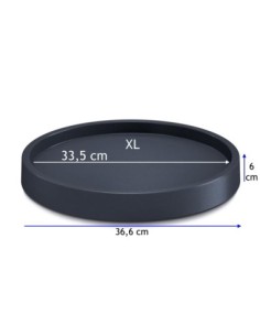 Carrello portavaso rotondo Ø33 cm – Antracite | Töpferkönig 2