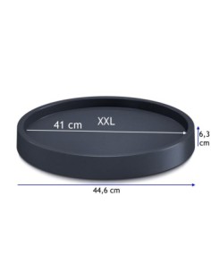 Pflanzenroller rund Ø41 cm – Anthrazit | Töpferkönig 2