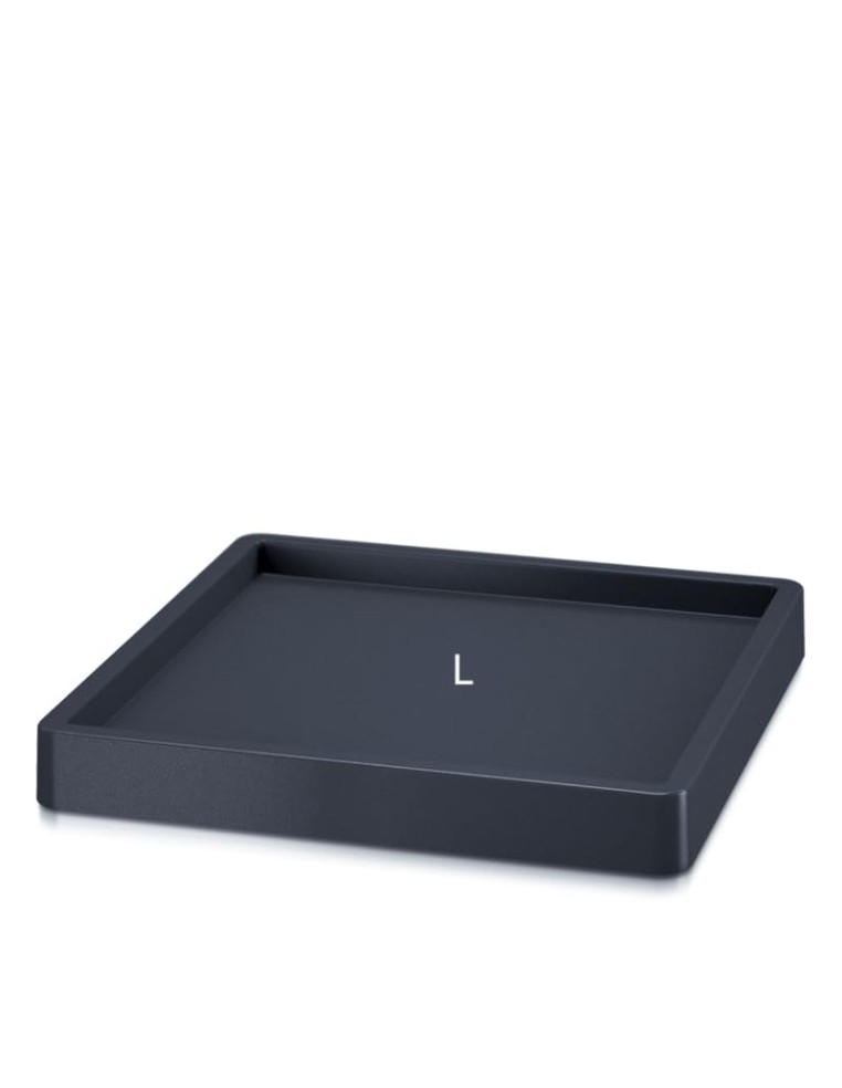 Plataforma con ruedas para macetas cuadrada 26 × 26 cm – Antracita | Töpferkönig