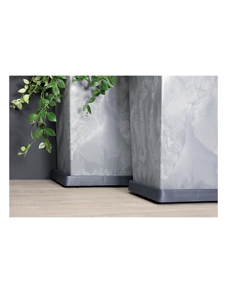 Carrello portavaso quadrato 26 × 26 cm – Antracite | Töpferkönig
