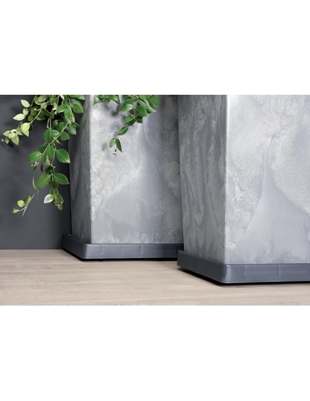 Plateau à roulettes carré 26 × 26 cm – Anthracite | Töpferkönig