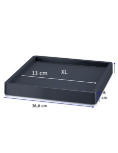 Pflanzenroller eckig 33 × 33 cm – Anthrazit | Töpferkönig 2