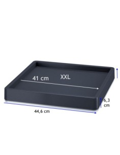 Pflanzenroller eckig 41 × 41 cm – Anthrazit | Töpferkönig 2